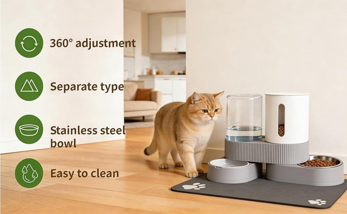 Gravity Water And Food Dispenser