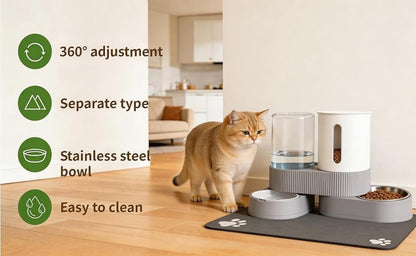 Gravity Water And Food Dispenser