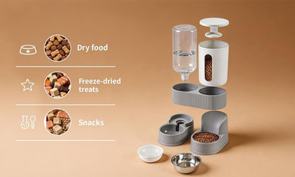 Gravity Water And Food Dispenser